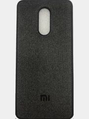 Чехол Canvas для Xiaomi Redmi 5, силиконовый, с тканевой вставкой, черный
