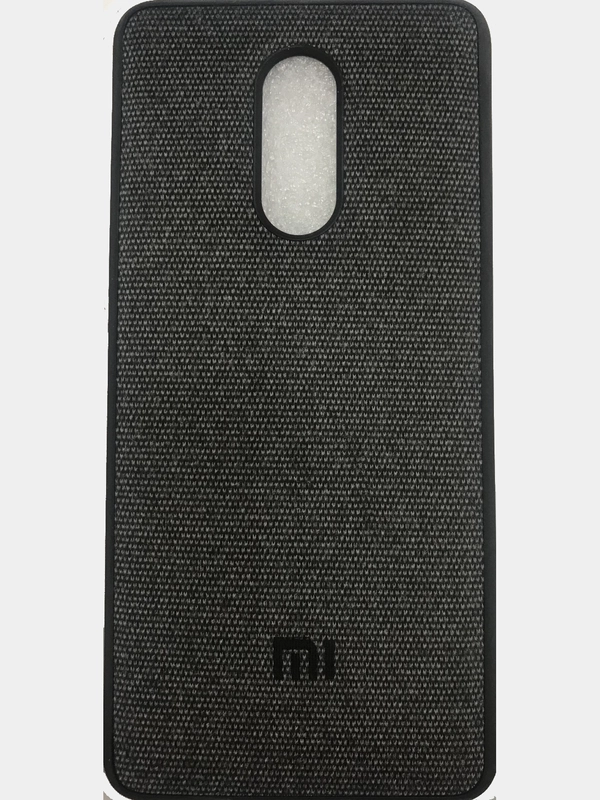 Чехол Canvas для Xiaomi Redmi 5, силиконовый, с тканевой вставкой, черный