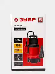 Дренажный насос для грязной воды ЗУБР НПГ-М1-750