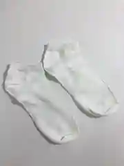 Белый однотонные женские носки хлопковые
