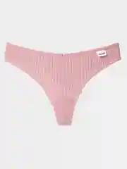 Розовый женские трусы стринги хлопковые