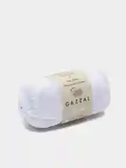 Белый пряжа Gazzal Giza 100% Мерсеризованный хлопок 50г 125м