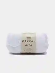 Белый пряжа Gazzal Giza 100% Мерсеризованный хлопок 50г 125м