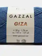 Лазурный пряжа Gazzal Giza 100% Мерсеризованный хлопок 50г 125м