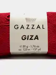 Вишнёвый пряжа Gazzal Giza 100% Мерсеризованный хлопок 50г 125м