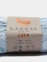 Небесно-голубой пряжа Gazzal Giza 100% Мерсеризованный хлопок 50г 125м