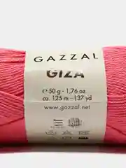 Коралловый пряжа Gazzal Giza 100% Мерсеризованный хлопок 50г 125м