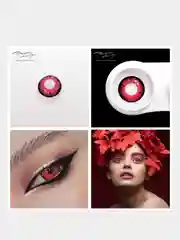 Коралловый красные линзы "Наруто-косплей", 2 шт, на 1 год, 10 вариантов