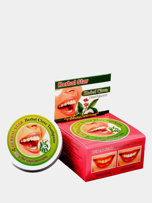 Тайская зубная паста травяная ГВОЗДИЧНАЯ Herbal Star 33 г