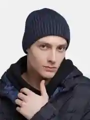 Синий меланж шапка мужская  Алга