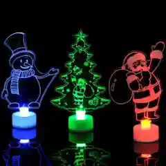 LED Елочка, снеговик, дед мороз/LED Фигурки/Новогодний декор для дома