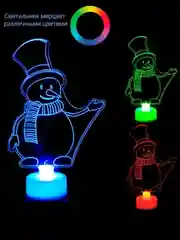 LED Елочка, снеговик, дед мороз/LED Фигурки/Новогодний декор для дома