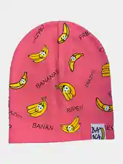 Коралловый шапка с принтом BANANA