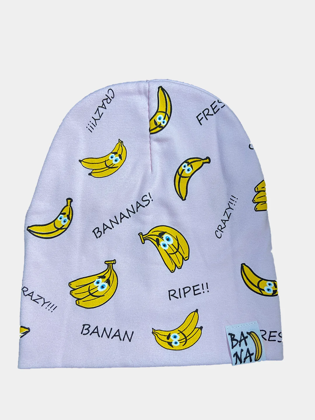 Белый шапка с принтом BANANA