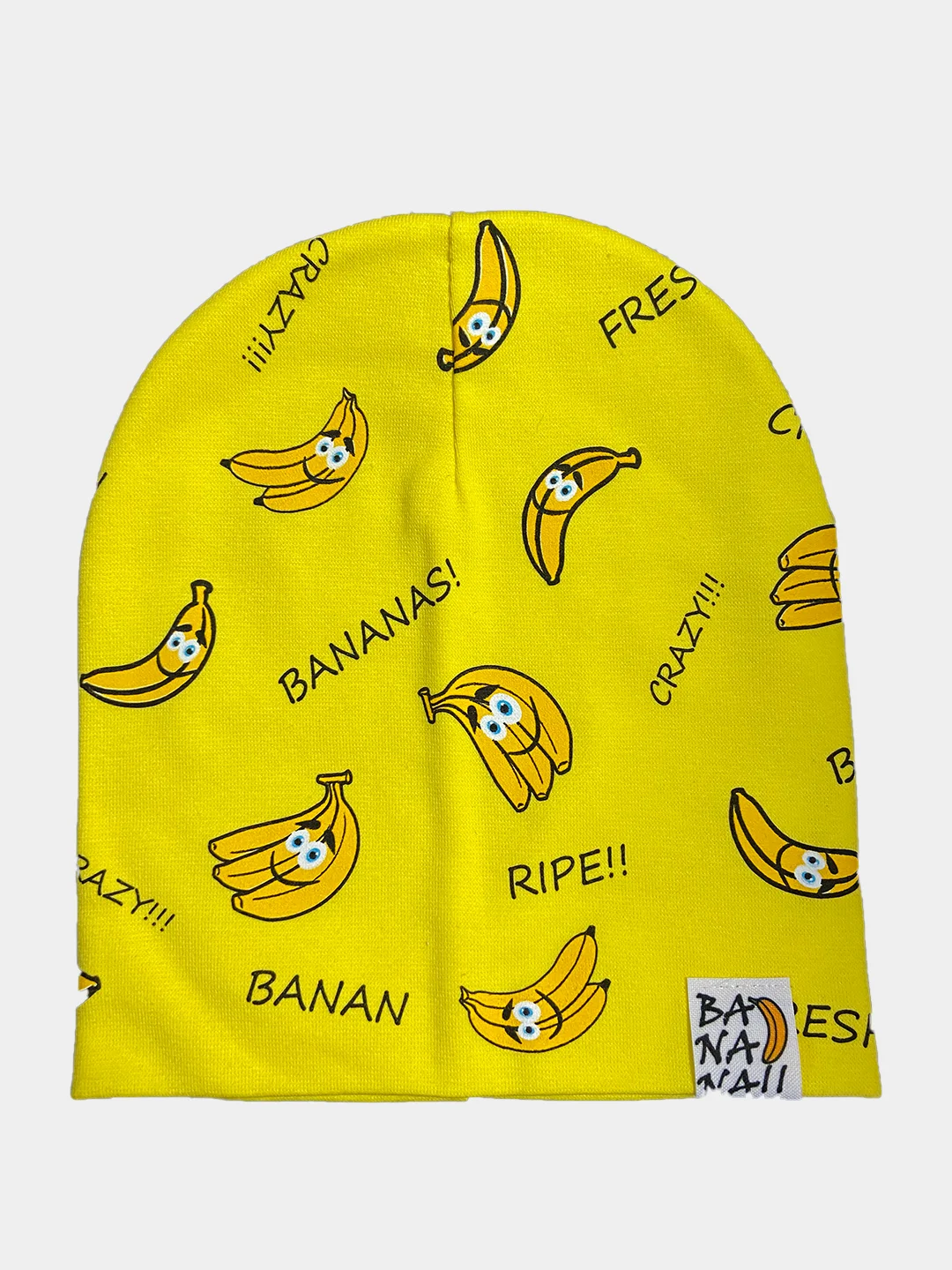 Желтый шапка с принтом BANANA