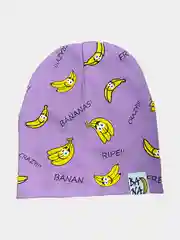 Лавандовый шапка с принтом BANANA