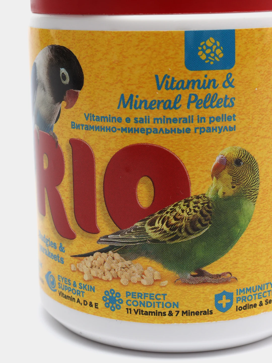 RIO Витаминно-минеральные гранулы для волнистых и средних попугаев, 120 г
