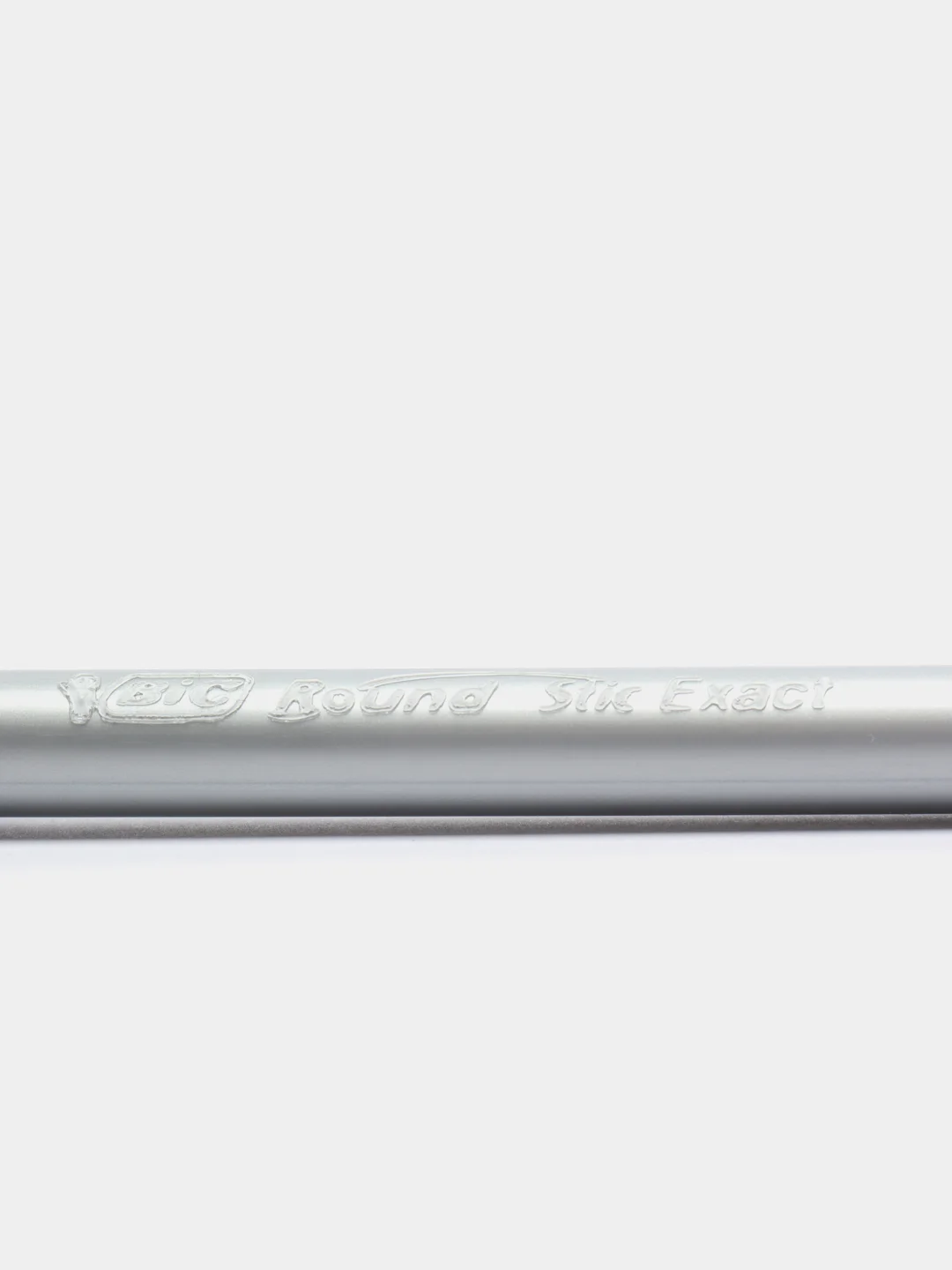 Ручка шариковая, синяя, тонкое письмо, резиновый упор, BIC Round Stic Exact
