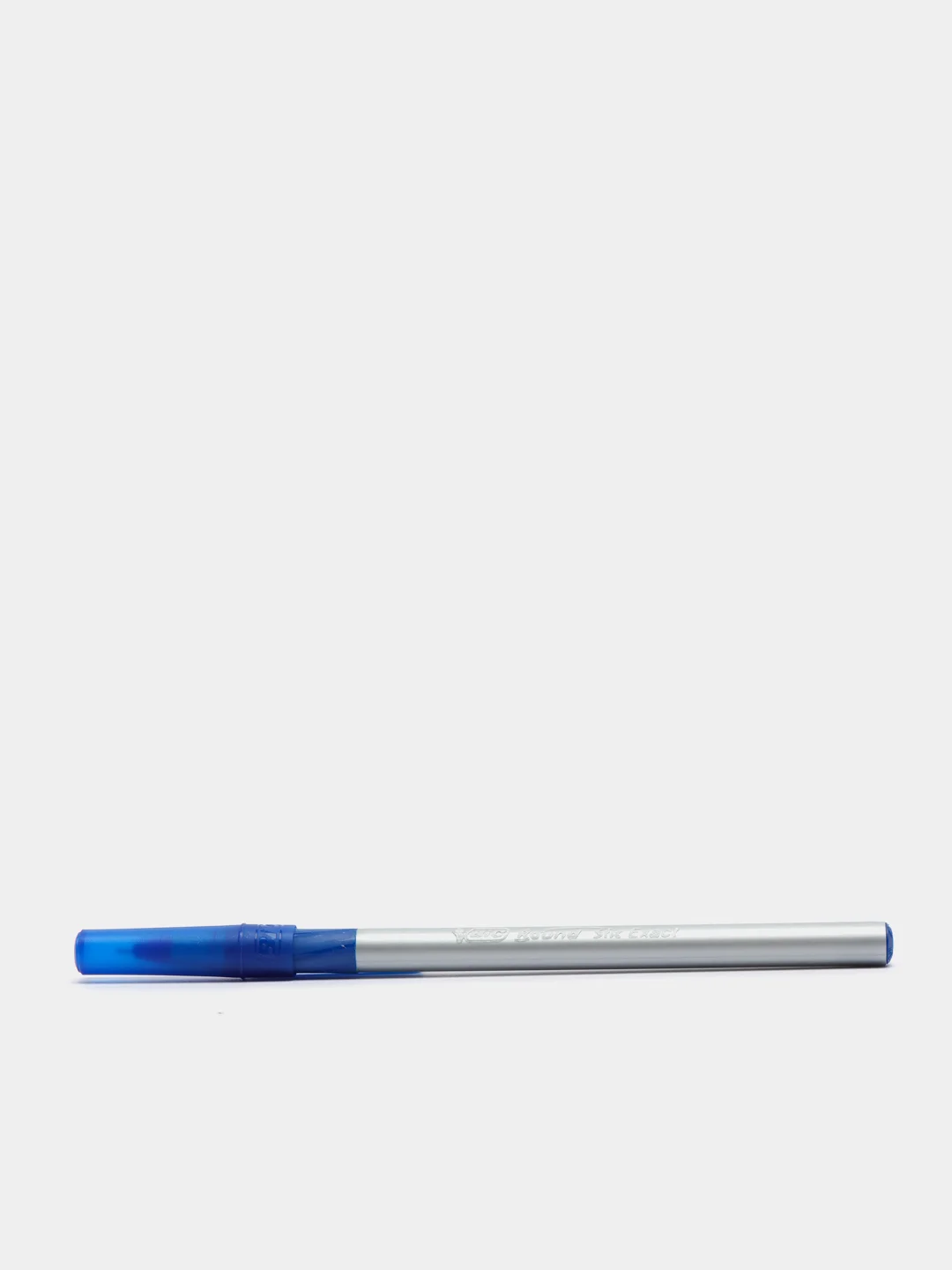 Ручка шариковая, синяя, тонкое письмо, резиновый упор, BIC Round Stic Exact