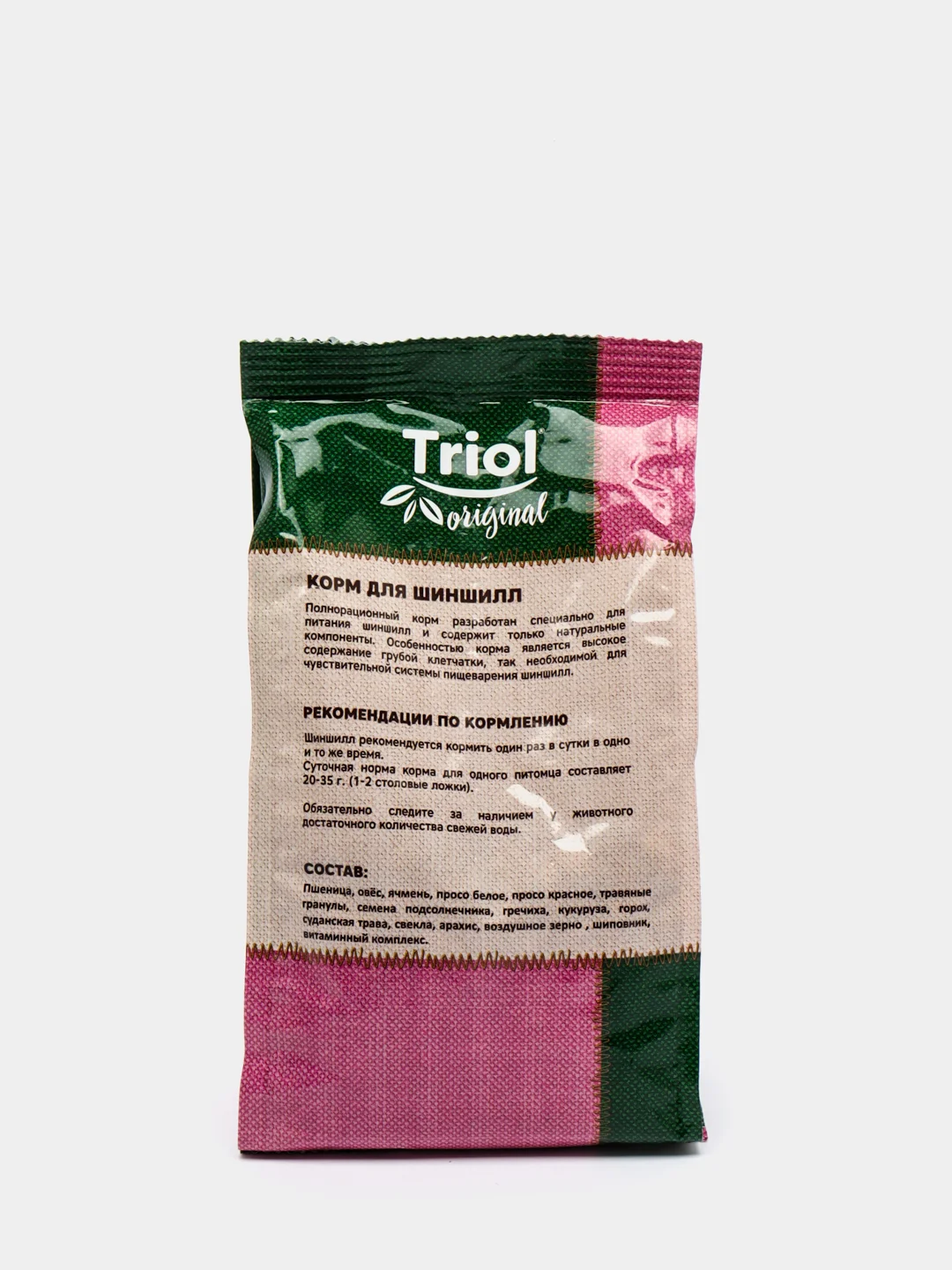 Корм Triol Original для шиншилл, 450 г