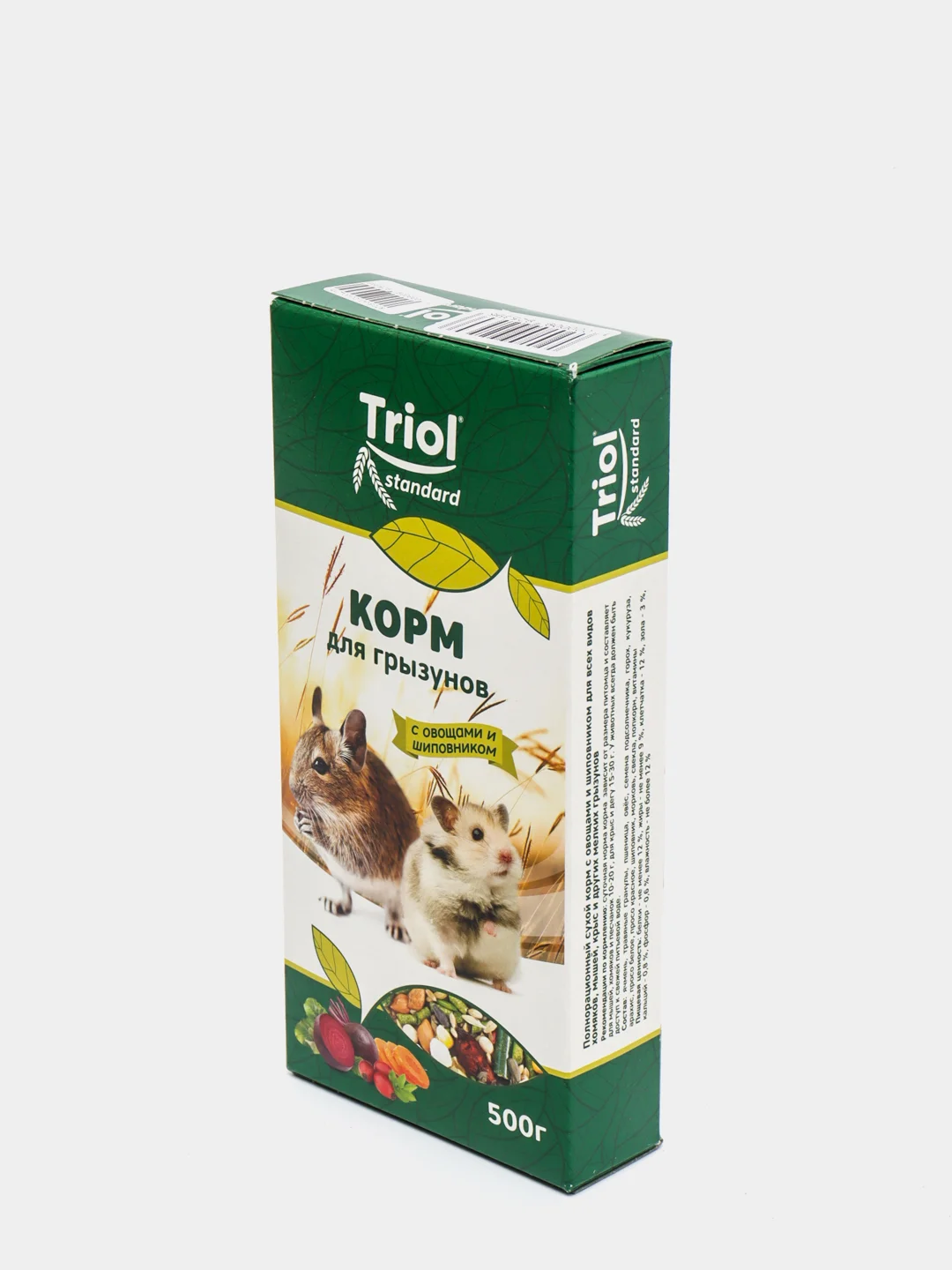Корм Тriol Standard для грызунов с овощами и шиповником, 500г