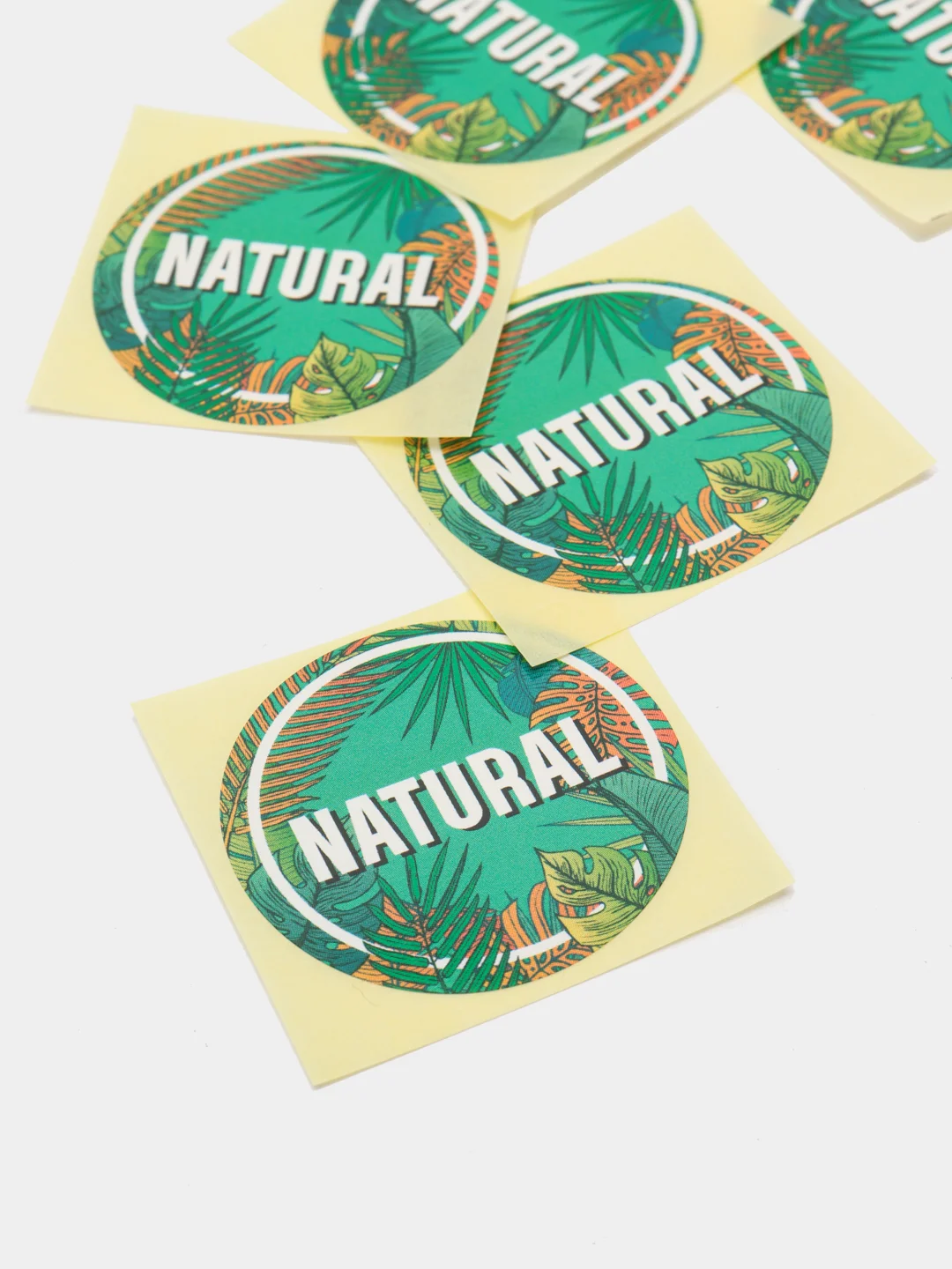 Набор наклеек для бизнеса Natural, 4 х 4 см