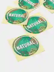Набор наклеек для бизнеса Natural, 4 х 4 см