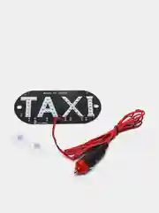 Табличка "TAXI" светодиодная со штекером, в прикуриватель, на присосках