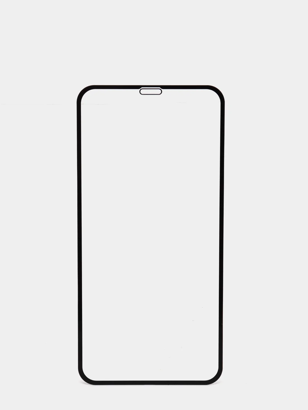 Защитное стекло 9D для iPhone 11, XR с черной рамкой прочность 9H