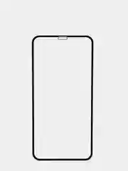 Защитное стекло 9D для iPhone 11, XR с черной рамкой прочность 9H