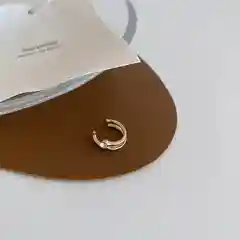 Бронзовый серьга-кафф, разные виды
