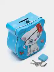 Копилка металл "Милый котёнок", разные цвета, 8,5 х 9 х 4,5 см