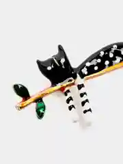 Брошь Ленивая кошечка