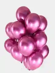 Набор воздушных шаров  , хром , 31 см ,  10 шт