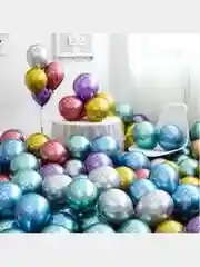 Воздушные шар , хром, 31 см ,  10 шт