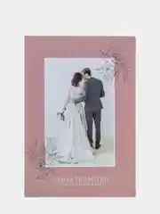 Коралловый меланж папка для свидетельства о заключении брака Влюблённая пара, А4