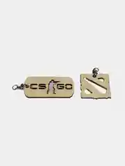 Брелок cs go/dota 2 для ключей из фанеры