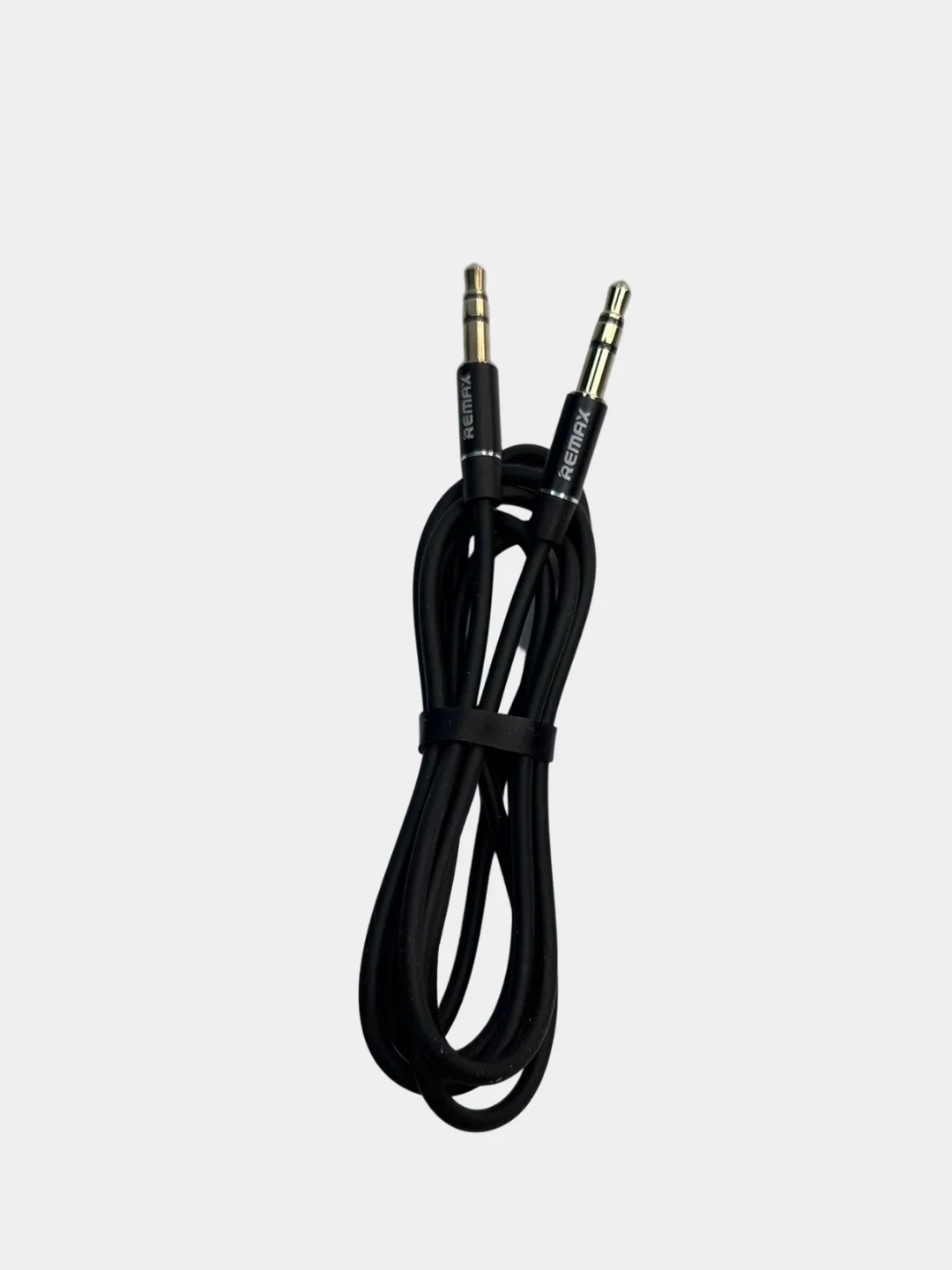 Черный аудиокабель REMAX L100 3,5 мм AUX Jack Cable 1м, 2м круглый кабель Jack 3,5 - Джек 3.5