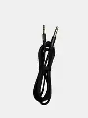 Черный аудиокабель REMAX L100 3,5 мм AUX Jack Cable 1м, 2м круглый кабель Jack 3,5 - Джек 3.5