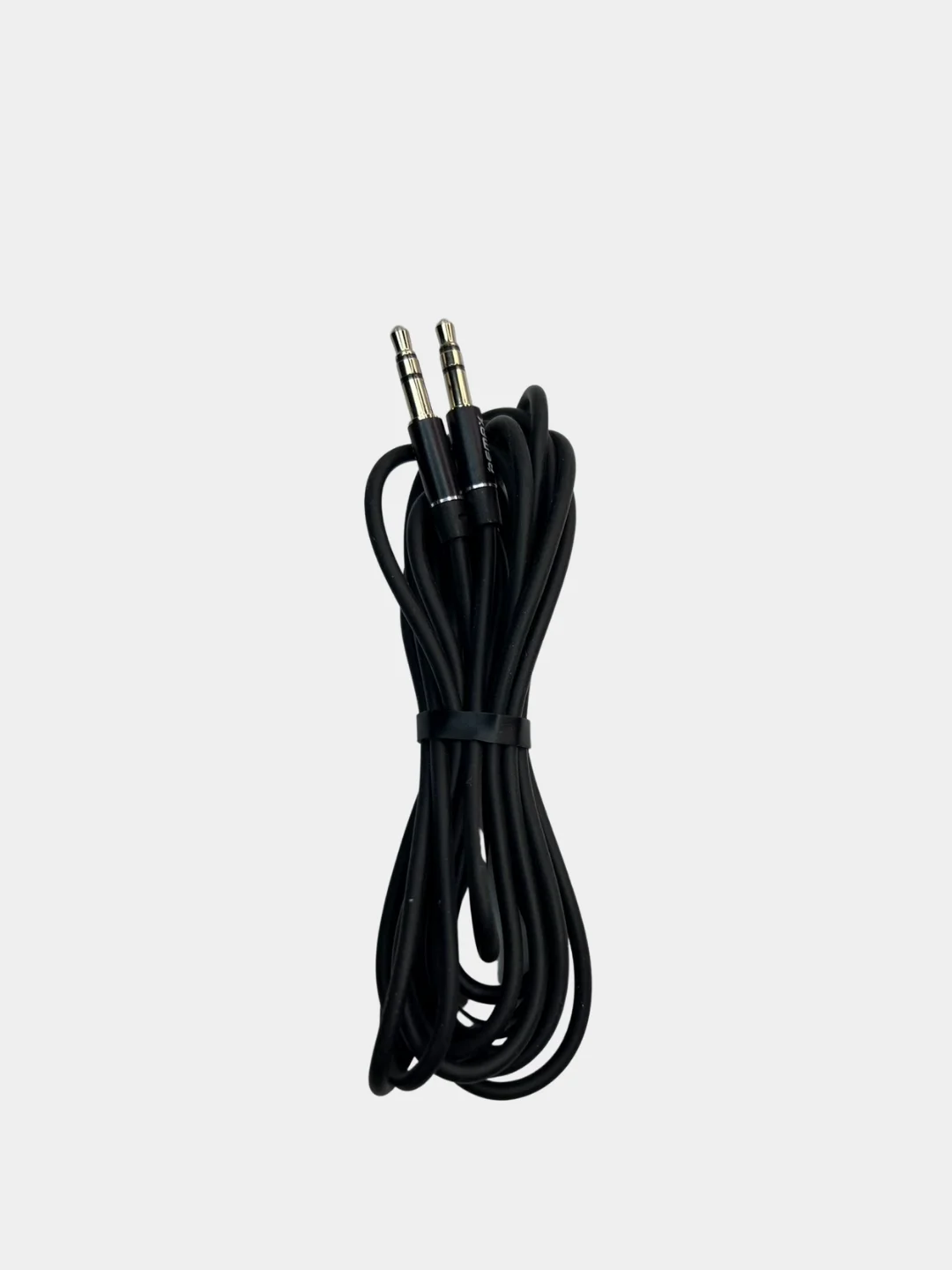 Черный аудиокабель REMAX L100 3,5 мм AUX Jack Cable 1м, 2м круглый кабель Jack 3,5 - Джек 3.5