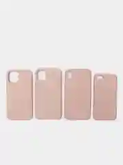 Серебряный чехол для iPhone 12, 11, 7, 8, Pro, Max, Plus силиконовый айфон