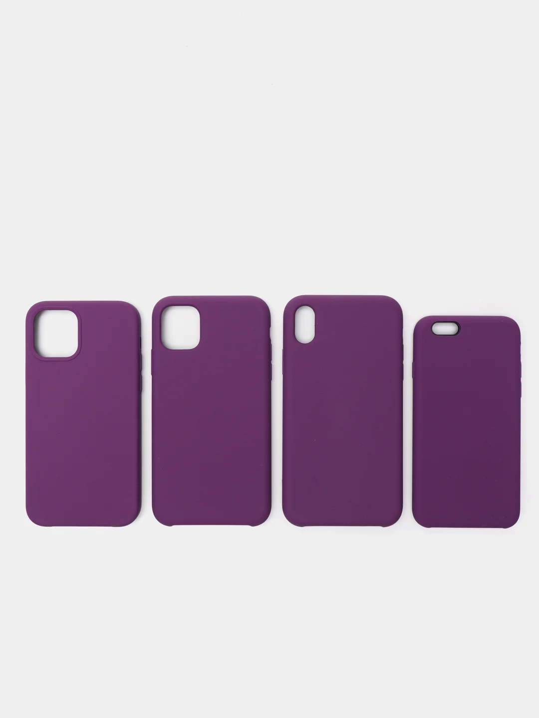 Пурпурный чехол для iPhone 12, 11, 7, 8, Pro, Max, Plus силиконовый айфон
