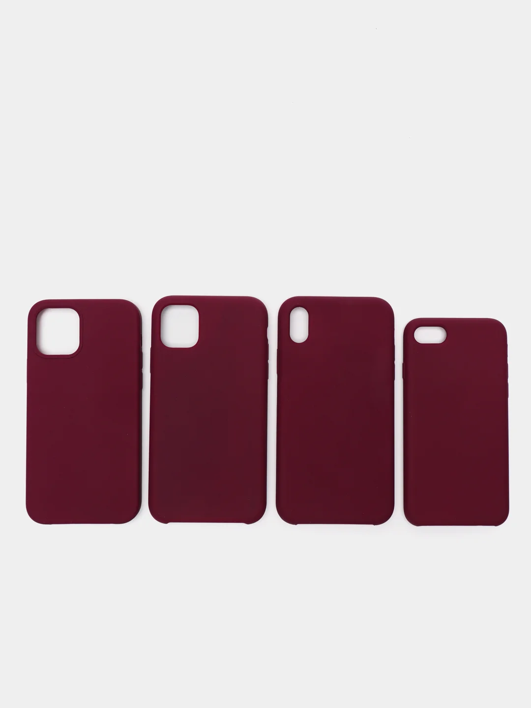 Багровый чехол для iPhone 12, 11, 7, 8, Pro, Max, Plus силиконовый айфон