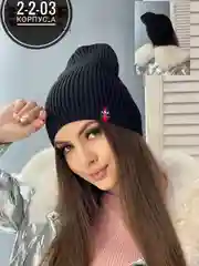 Черный шапка женская