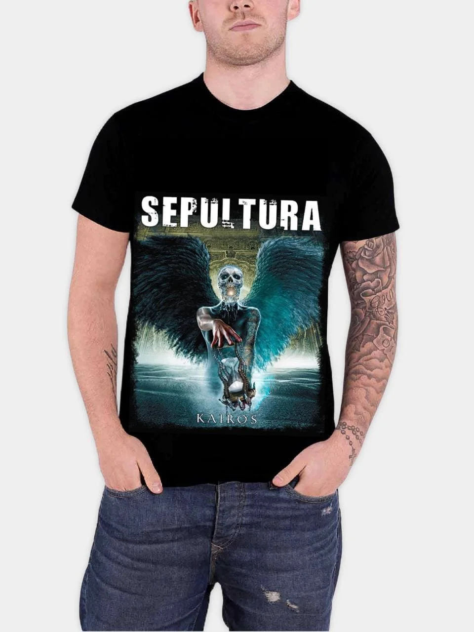 Футболка унисекс из хлопка с принтом Sepultura