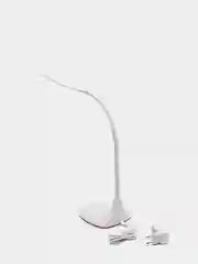 Белый настольный светильник NLED-452-9W-W ЭРА со светодиодами(LED)Оснащен сенсорным управлением