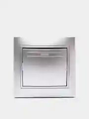 Серый металлик выключатель Plano Intro, 10А-250В, IP20, СУ