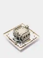 Серый металлик выключатель Plano Intro, 10А-250В, IP20, СУ