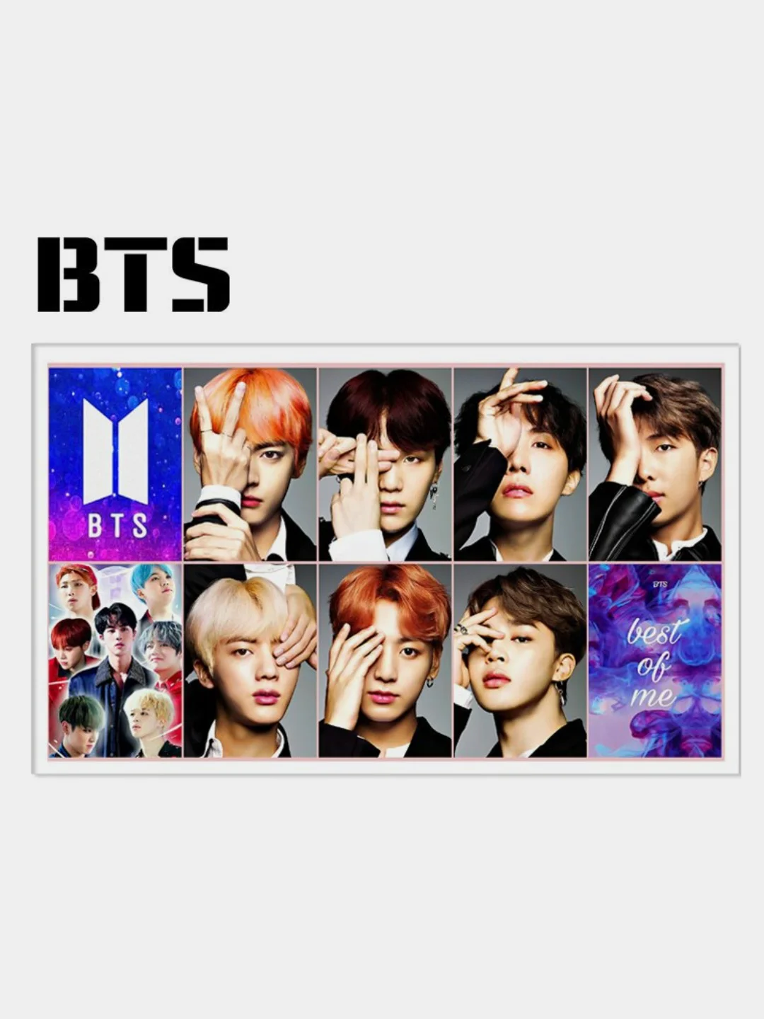 Алый наклейки BTS, K-POP