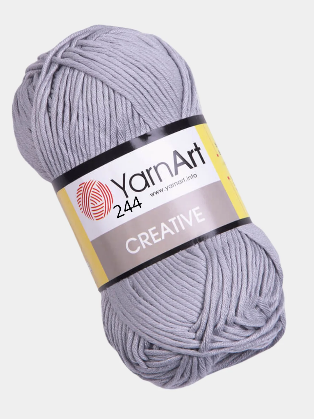 Серый пряжа YarnArt Creative, 50 г, 85 м, 100% хлопок